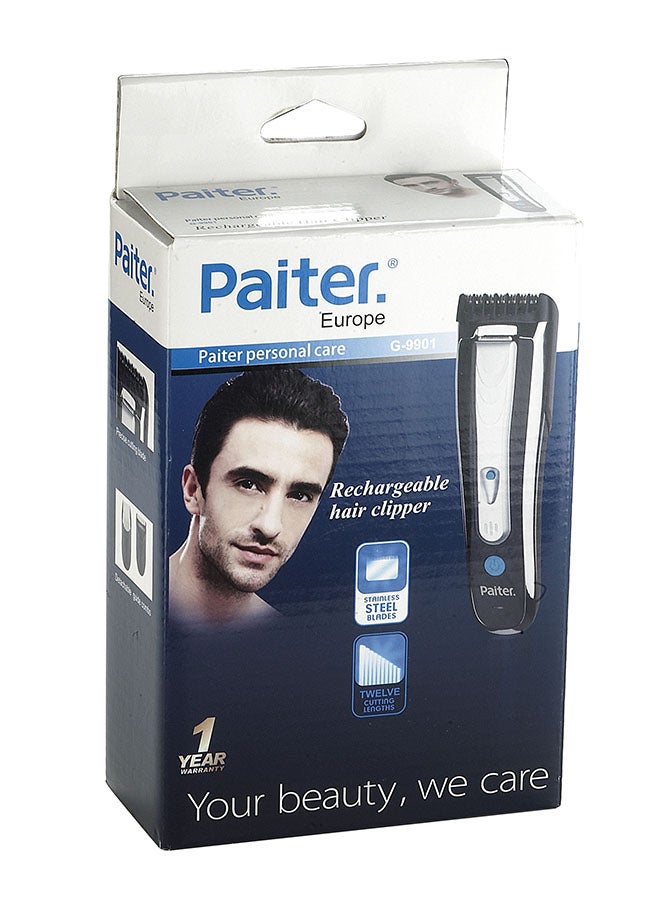 Paiter Electric Rechargeable Trimmer Black/Silver - Image 2