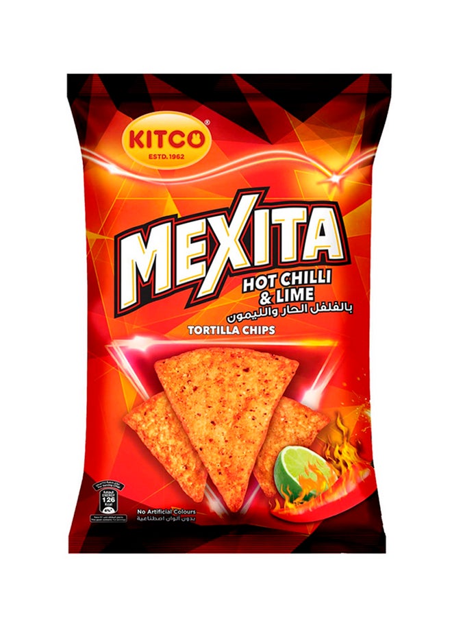 رقائق بطاطس مكسيتا تورتيلا بطعم الفلفل الحار والليمون 180جرام