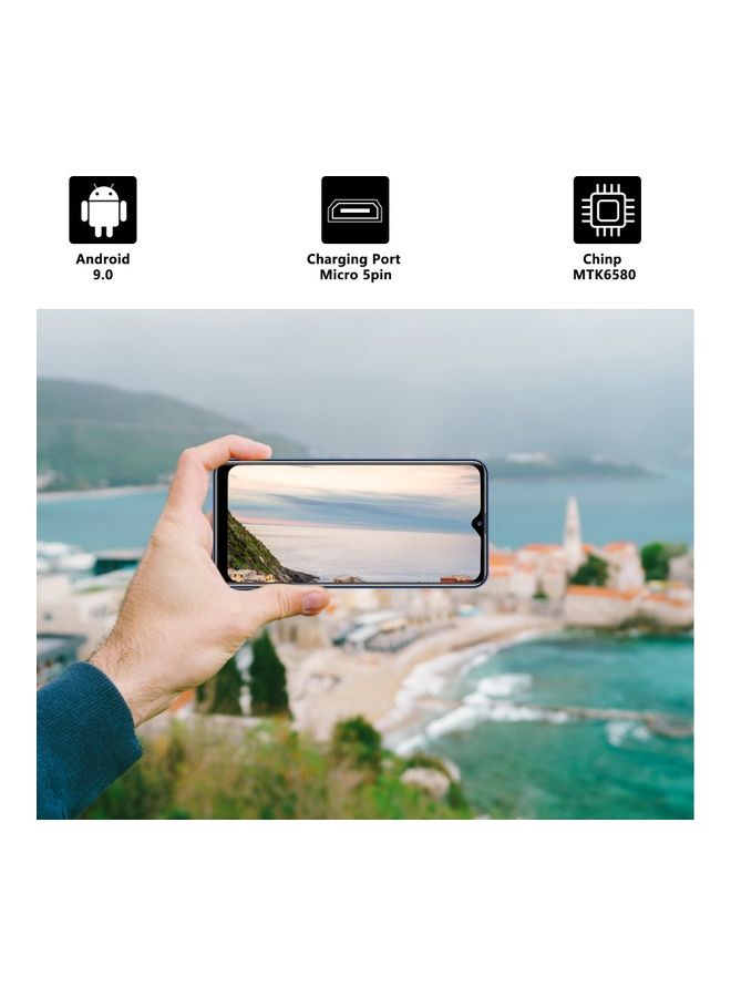 MI12 6.53"Notch Display,8.0MP+5.0MP,2+32GB,3200mAh,Fingerprint android 9.0 - Blue