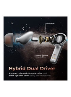 SoundPEATS H2 Wireless Earbuds With Charging Case Grey  - Image 2