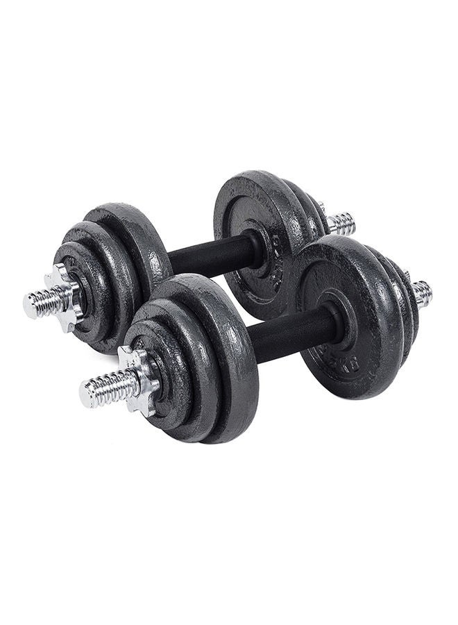 Generic Fitness Equipment Chrome Dumbbell Set 20 kg 7 x 14 x 17inch 7 x 14 x 17inch  - Image 2