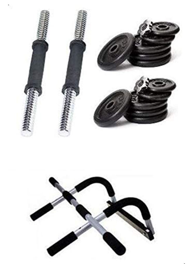 Generic Fitness Equipment Chrome Dumbbell Set 20 kg 7 x 14 x 17inch 7 x 14 x 17inch  - Image 3