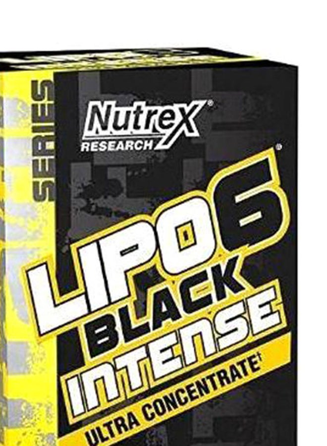 Nutrex Research - Lipo-6 Black Ultra Concentrate Intense Fat Burner Supplement - 60 Capsules - Image 1