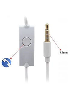 Generic Wired In-Ear Earphones With Microphone For Samsung Galaxy S2/S3/S4/S5/Note 2/3/4 White  - Image 4