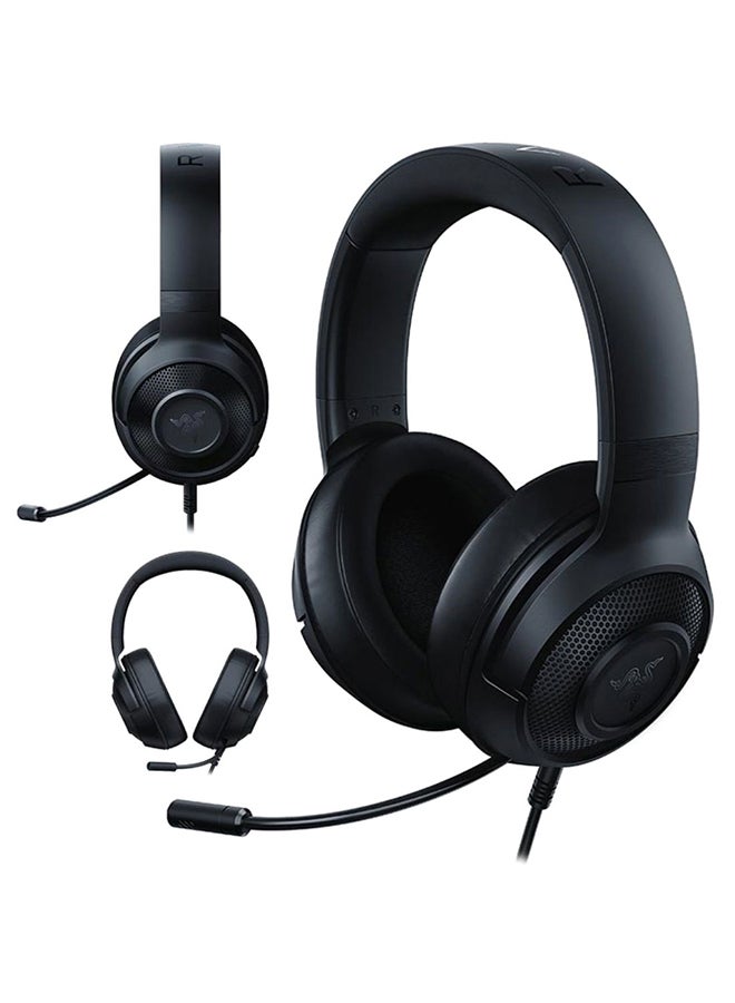 RAZER - Razer Kraken X: 7.1 Surround Sound Gaming Headset With Cross-Platform Compatibility, Ultra-Light Ergonomic Build At 250 G - Classic Black - Image 1