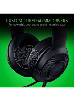 RAZER Razer Kraken X: 7.1 Surround Sound Gaming Headset With Cross-Platform Compatibility, Ultra-Light Ergonomic Build At 250 G - Classic Black  - Image 5