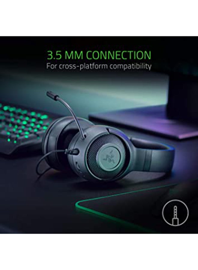 RAZER - Razer Kraken X: 7.1 Surround Sound Gaming Headset With Cross-Platform Compatibility, Ultra-Light Ergonomic Build At 250 G - Classic Black - Image 1