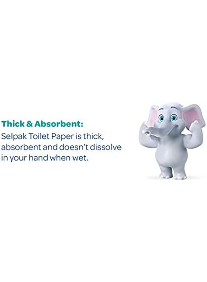 Selpak - Super Soft Embossed Toilet Paper 140 Sheets X 3Ply, 4 Rolls - Image 1