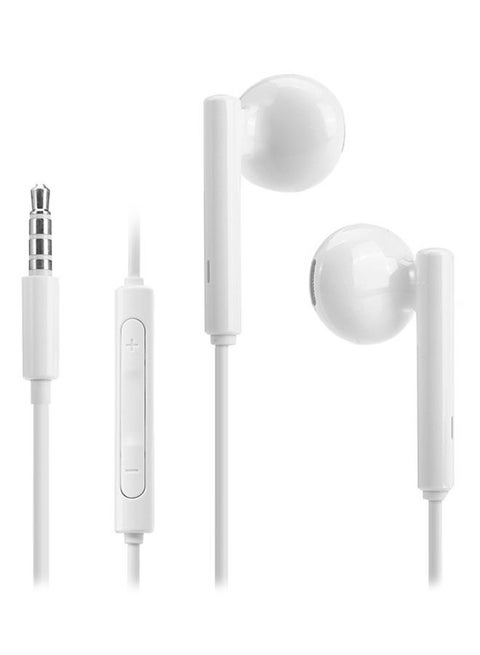 In-Ear Earphones With Microphone White