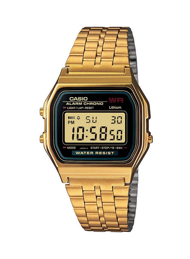 CASIO Women's Stainless Steel Digital Watch A159WGEA-1  - Image 1