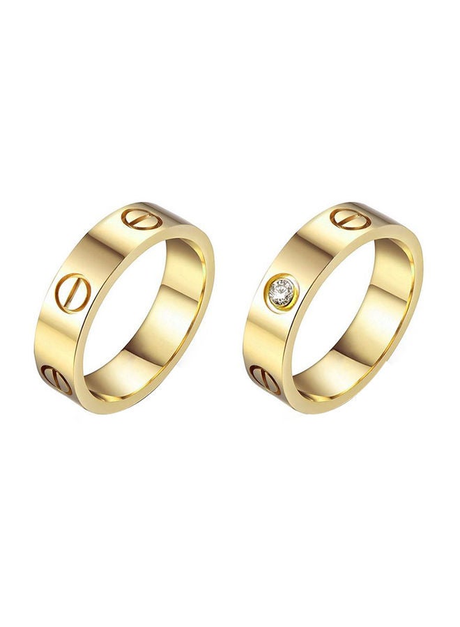HS - Yellow Gold Plated Ring - Image 1