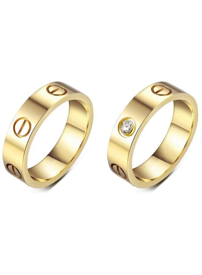 HS - Yellow Gold Plated Ring - Image 1