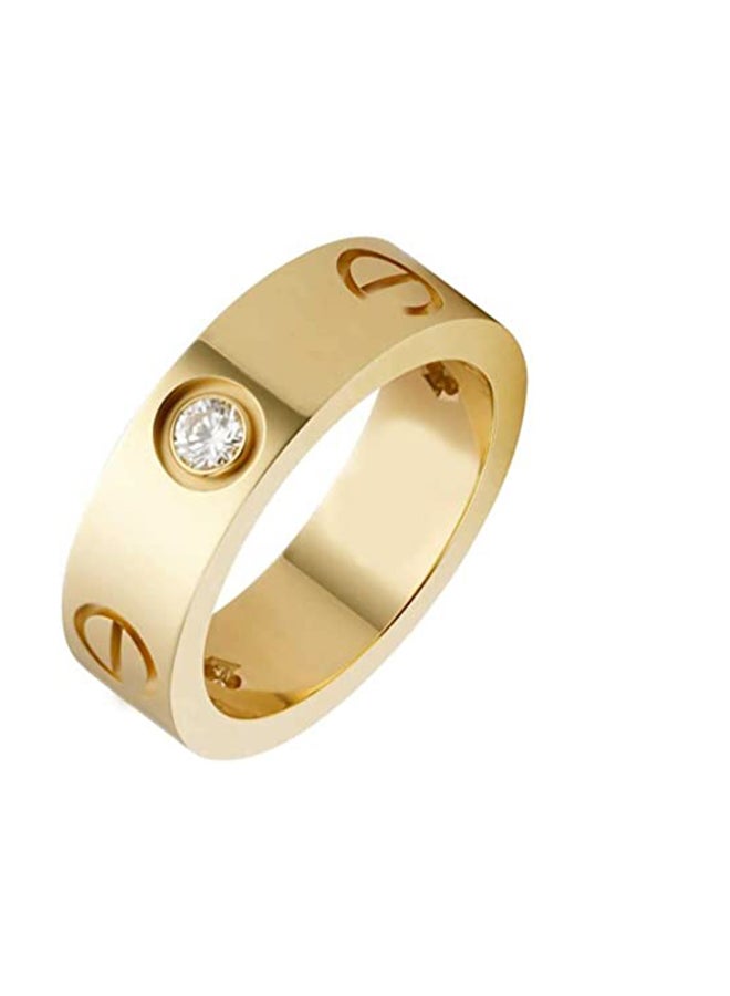 HS - Yellow Gold Plated Ring - Image 1
