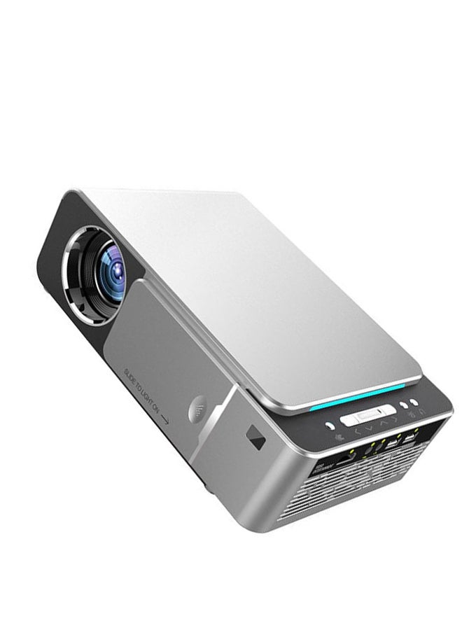 Portable LED Home Theater Video Projector With USB HDMI T6 Silver  - Image 5