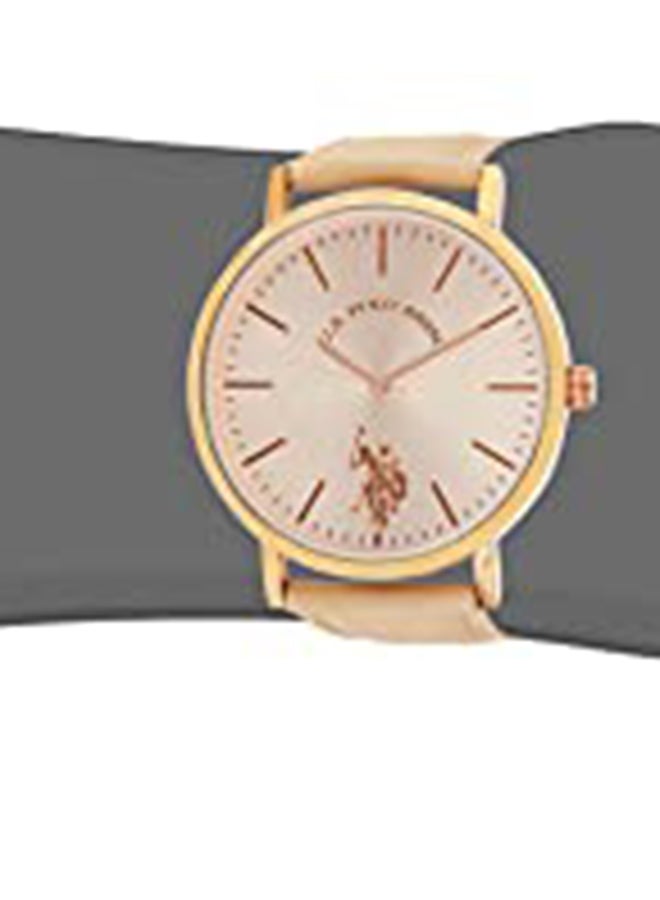 U.S. Polo Assn. - Women's Polyurethane Analog Watch USC42030 - 40 mm - Beige - Image 1