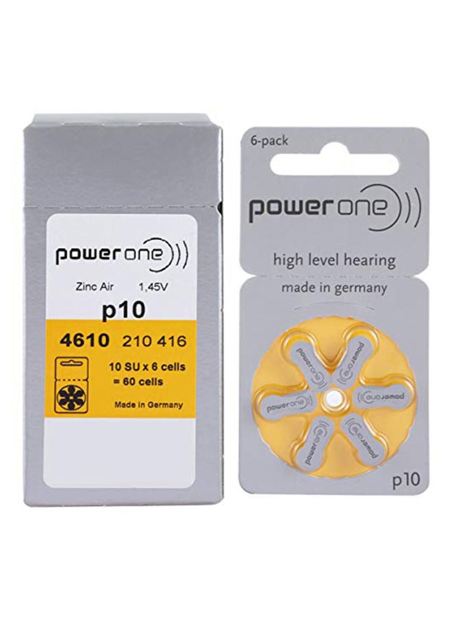 PowerOne - Powerone 1.45V Hearing Aid Batteries - Pack Of 60 Pieces - Image 1