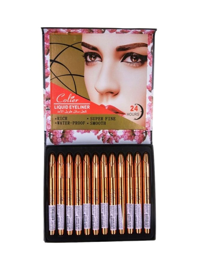 COLIER 24 Hour Brush Eye Liner Black  - Image 3