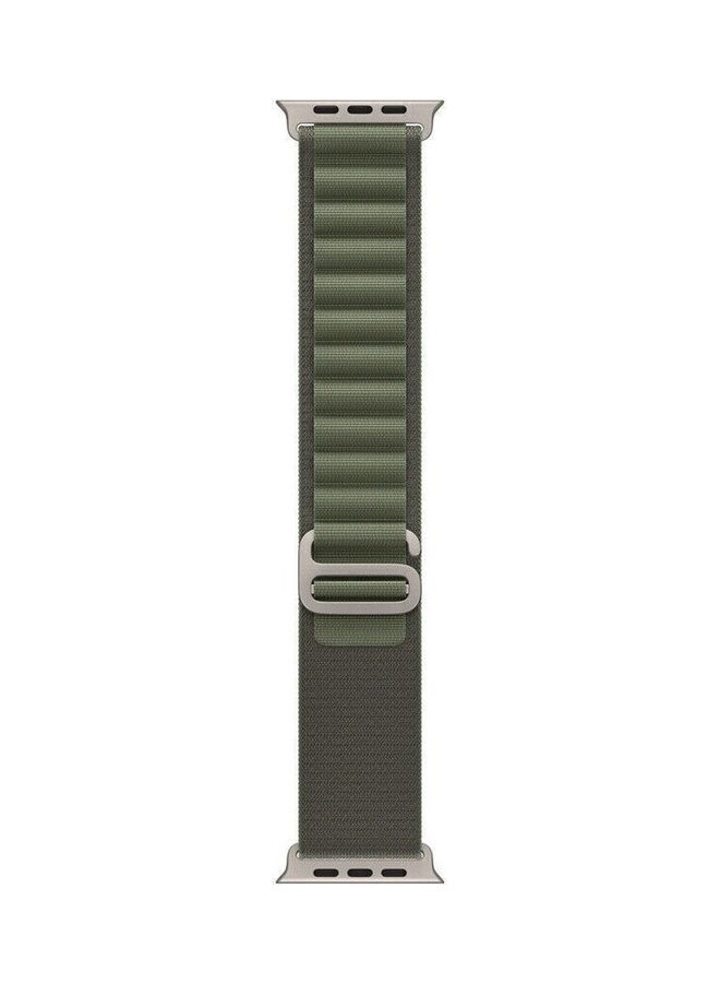 MARGOUN - 2Pack for Apple Watch Alpine Loop Band 49mm/45mm/44mm Nylon Woven Sport Strap Compatible with iWatch Series 8/Ultra/7/SE/6/5/4/3/2/4 Green/Orange - Image 1