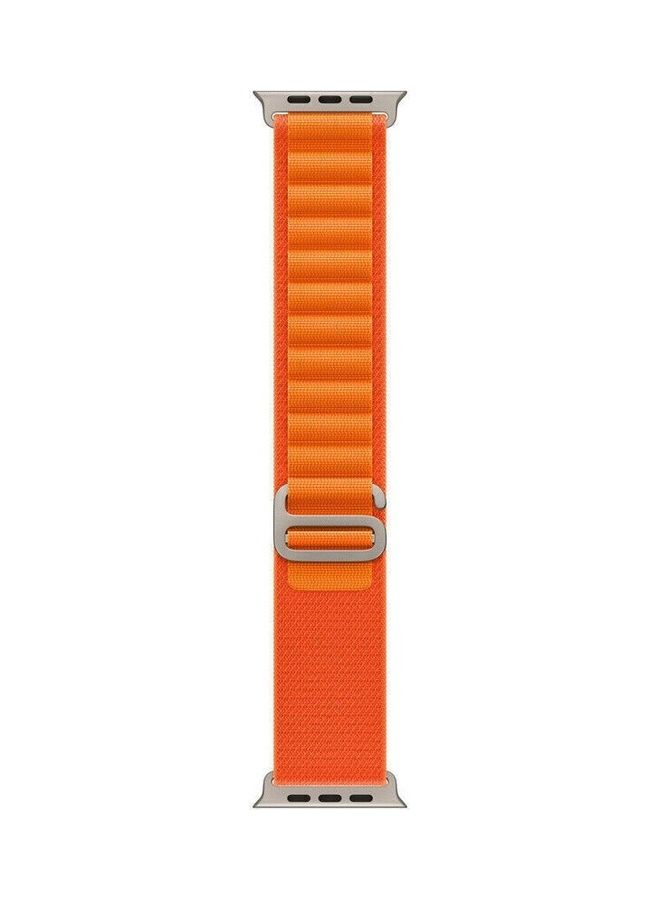 MARGOUN - 2Pack for Apple Watch Alpine Loop Band 49mm/45mm/44mm Nylon Woven Sport Strap Compatible with iWatch Series 8/Ultra/7/SE/6/5/4/3/2/4 Green/Orange - Image 1