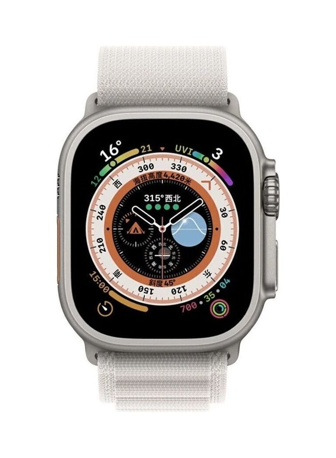 MARGOUN - 2Pack for Apple Watch Alpine Loop Band 49mm/45mm/44mm Nylon Woven Sport Strap Compatible with iWatch Series 8/Ultra/7/SE/6/5/4/3/2/5 White/Green - Image 1