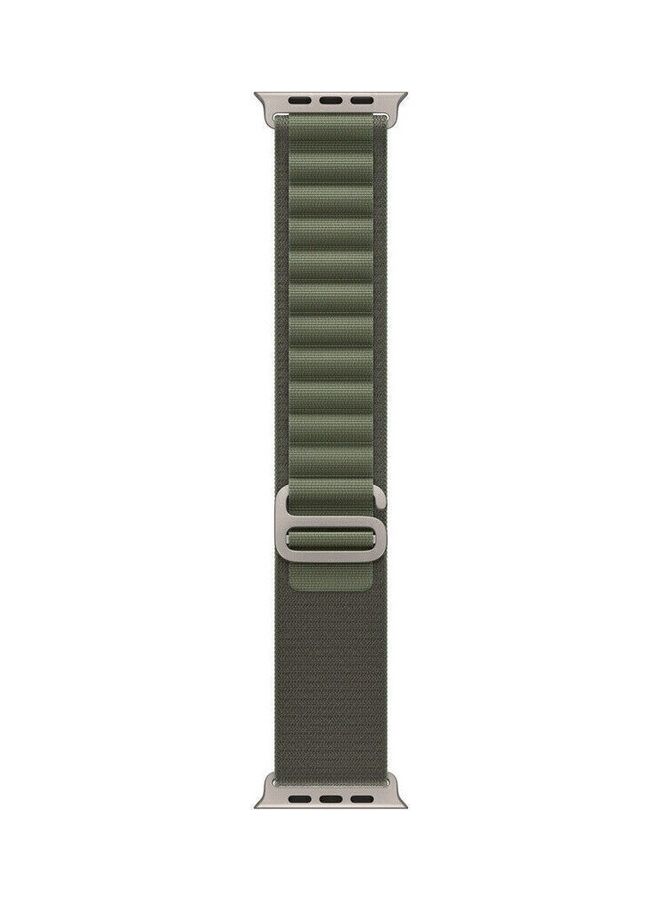 MARGOUN - 2Pack for Apple Watch Alpine Loop Band 49mm/45mm/44mm Nylon Woven Sport Strap Compatible with iWatch Series 8/Ultra/7/SE/6/5/4/3/2/5 White/Green - Image 1