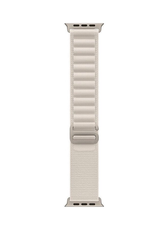 MARGOUN - 2Pack for Apple Watch Alpine Loop Band 49mm/45mm/44mm Nylon Woven Sport Strap Compatible with iWatch Series 8/Ultra/7/SE/6/5/4/3/2/6 White/Orange - Image 1