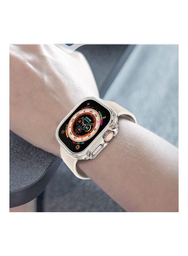 MARGOUN - Apple Watch Ultra 49mm Case Protective Hard PC Cover Shockproof Hollow Bumper Frame Guard Compatible with iWatch Ultra 49mm Clear - Image 1