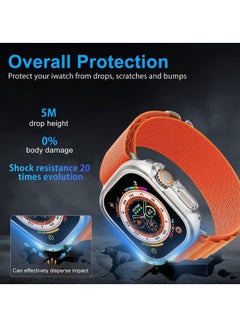 MARGOUN Apple Watch Ultra 49mm Case Protective Hard PC Cover Shockproof Hollow Bumper Frame Guard Compatible with iWatch Ultra 49mm Clear  - Image 5