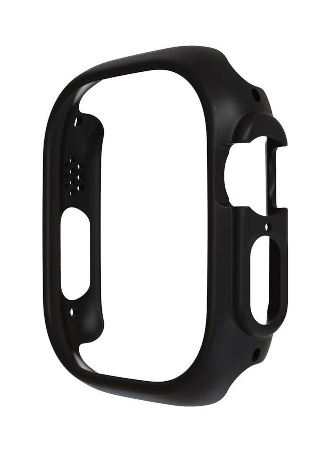MARGOUN - Apple Watch Ultra 49mm Case Protective Hard PC Cover Shockproof Hollow Bumper Frame Guard Compatible with iWatch Ultra 49mm Black - Image 1
