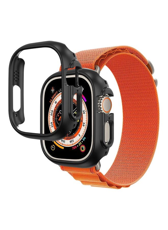 MARGOUN - 2Pack for Apple Watch Ultra 49mm Case Protective Hard PC Cover Shockproof Hollow Bumper Frame Guard Compatible with iWatch Ultra 49mm Black - Image 1