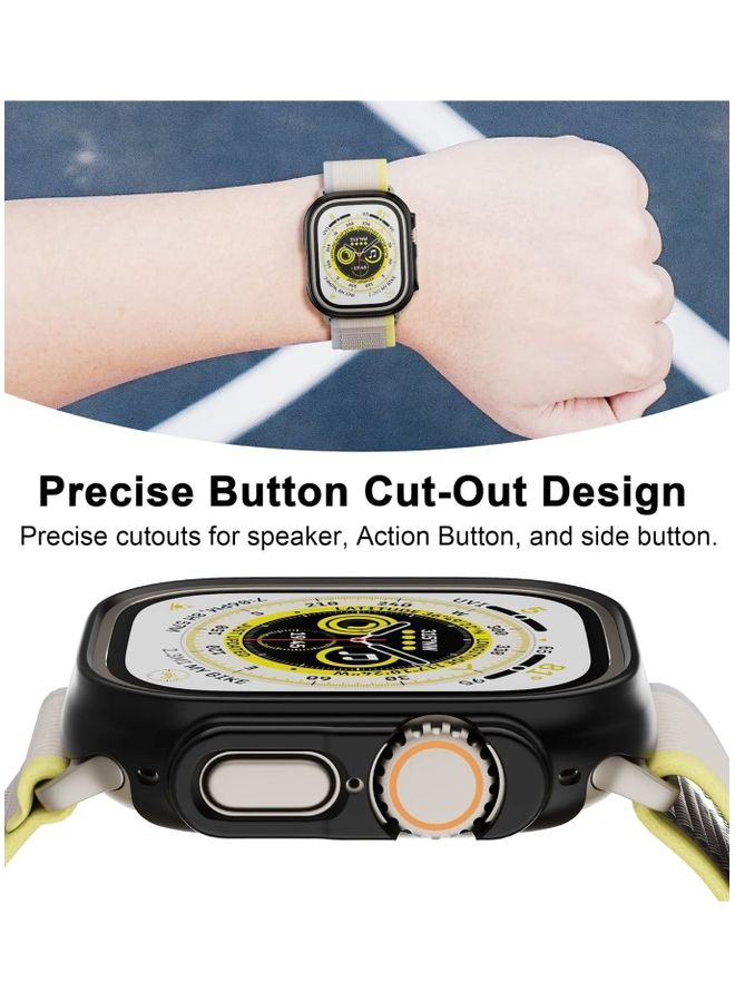 MARGOUN - 2Pack for Apple Watch Ultra 49mm Case Protective Hard PC Cover Shockproof Hollow Bumper Frame Guard Compatible with iWatch Ultra 49mm Black - Image 1
