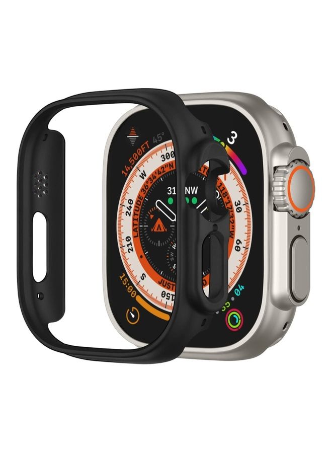 MARGOUN - 2Pack for Apple Watch Ultra 49mm Case Protective Hard PC Cover Shockproof Hollow Bumper Frame Guard Compatible with iWatch Ultra 49mm Clear/Black - Image 1