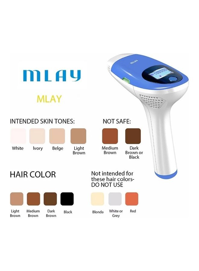 ملاي جهاز إزالة الشعر بالليزر بمصباح واحد وتقنية IPL بـ 500000 نبضة أزرق - Image 3