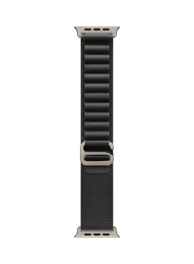 MARGOUN - 2Pack for Apple Watch Alpine Loop Band 49mm/45mm/44mm Nylon Woven Sport Strap Compatible with iWatch Series 8/Ultra/7/SE/6/5/4/3/2/2 Black/Green - Image 1