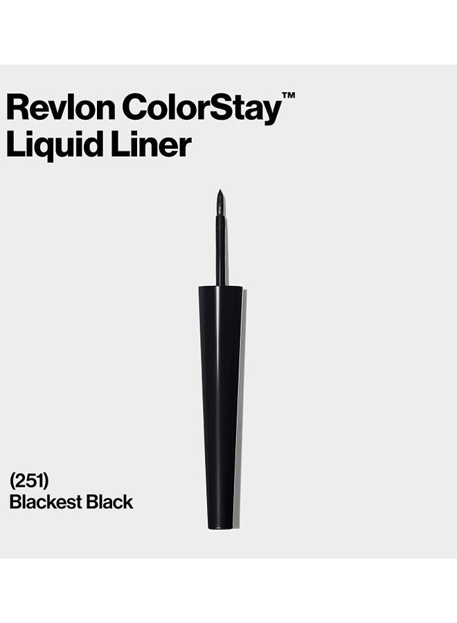 Revlon Colorstay Liquid Eyeliner Blackest Black - Image 2