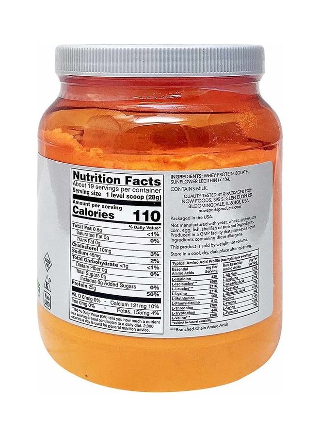 ناو فودز مسحوق بروتين مصل اللبن المعزول - وزن 1.2 رطل - 544 جراماً - Image 2