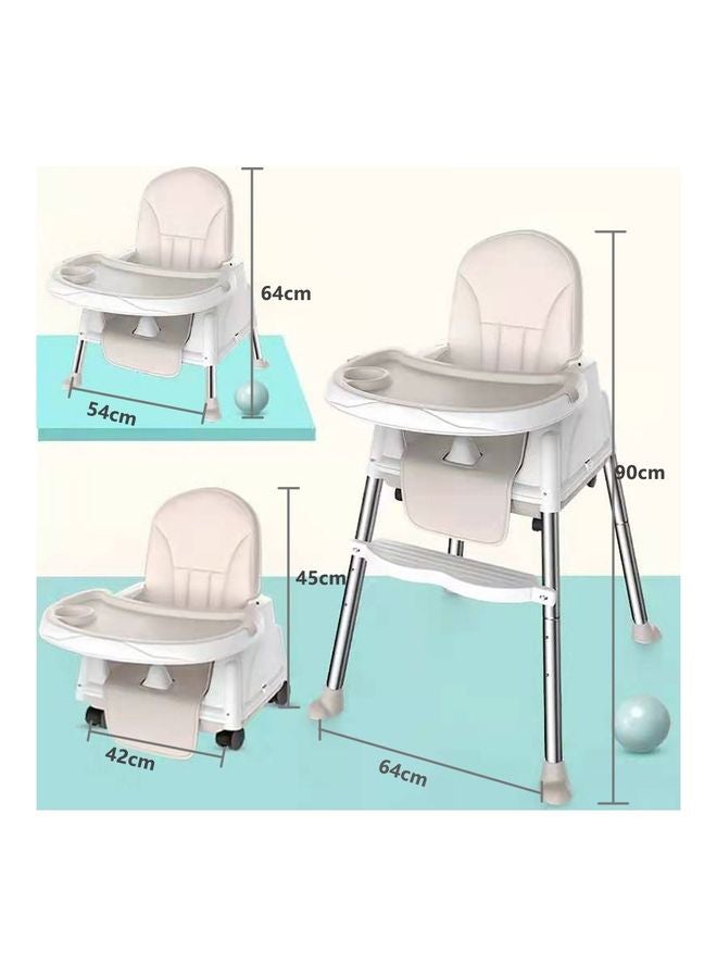 كيدل كرسي عالٍ محمول للأطفال مزود بعجلات دوارة - Image 3