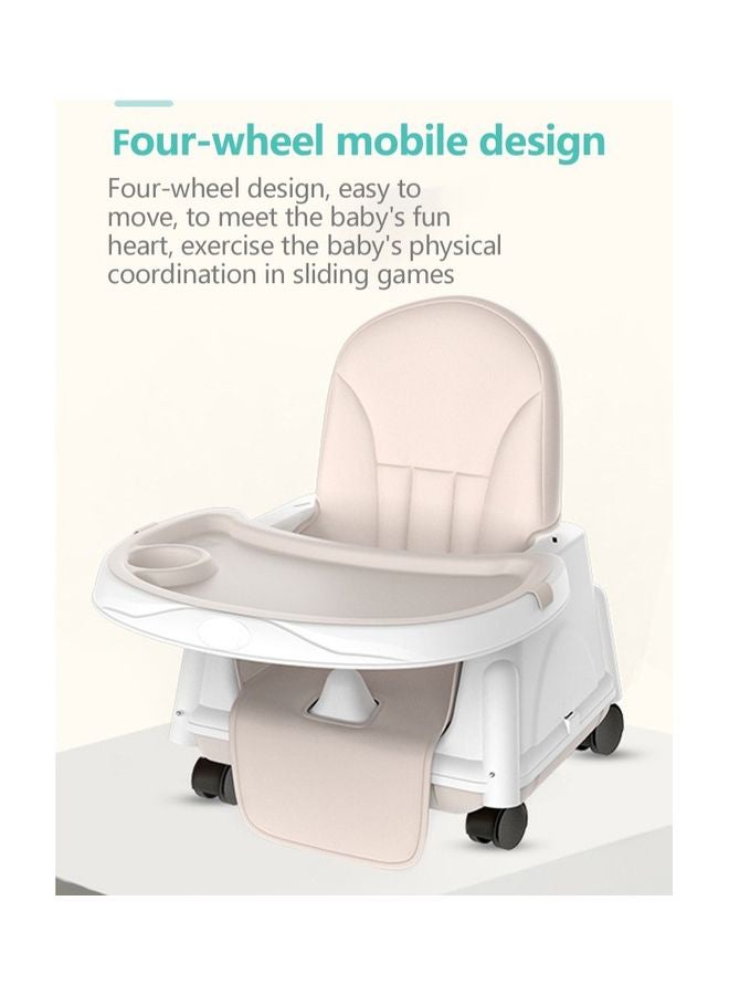 كيدل كرسي عالٍ محمول للأطفال مزود بعجلات دوارة - Image 4