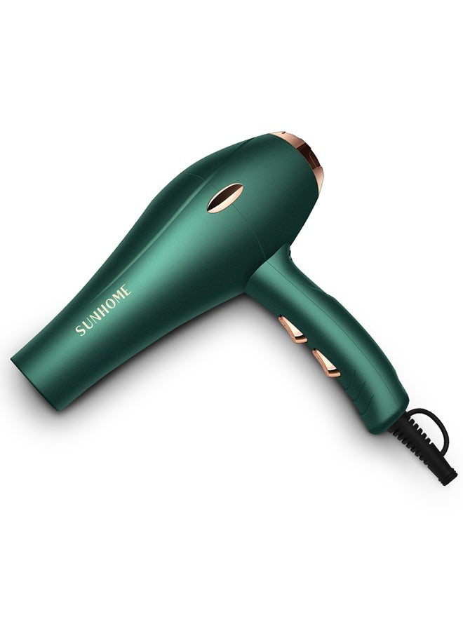 Sunhome - 6-Piece Professional Hair Dryer Set ,1800W Green - Image 1
