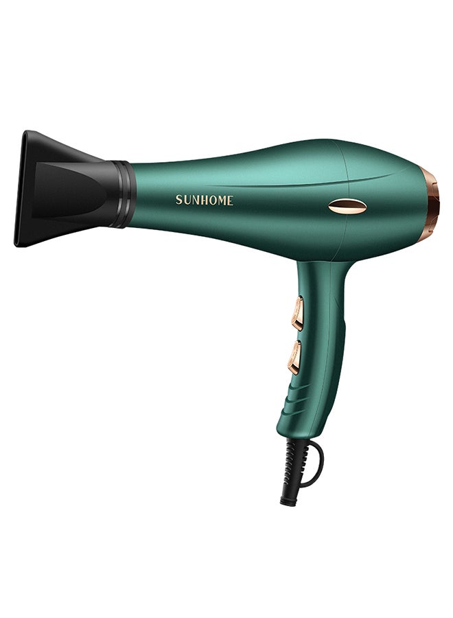 Sunhome - 6-Piece Professional Hair Dryer Set ,1800W Green - Image 1