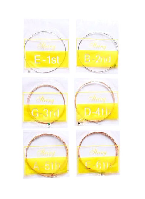 6-Piece Alice Acoustic Guitar String Set-A203