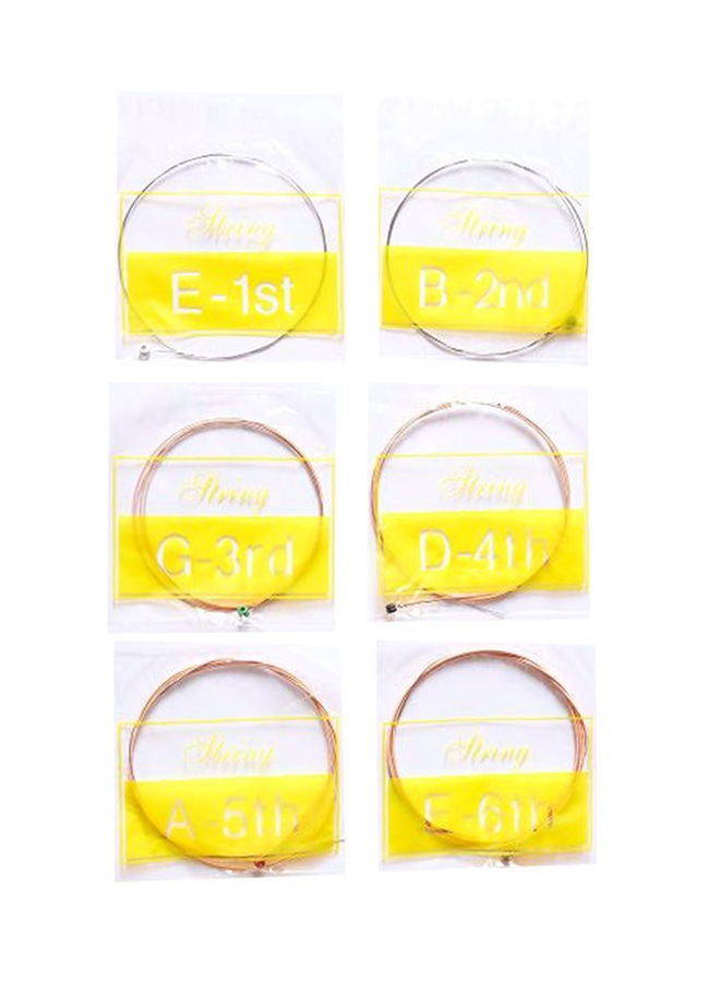 Generic 6-Piece Alice Acoustic Guitar String Set-A203  - Image 1