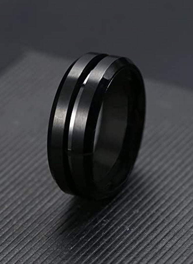 ماركة غير محددة - خاتم رجالي مطلي بمادة التنجستين - Image 1
