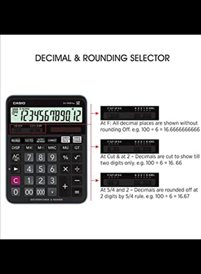 CASIO Calculator Dj120D Plus Black/Grey - Image 5