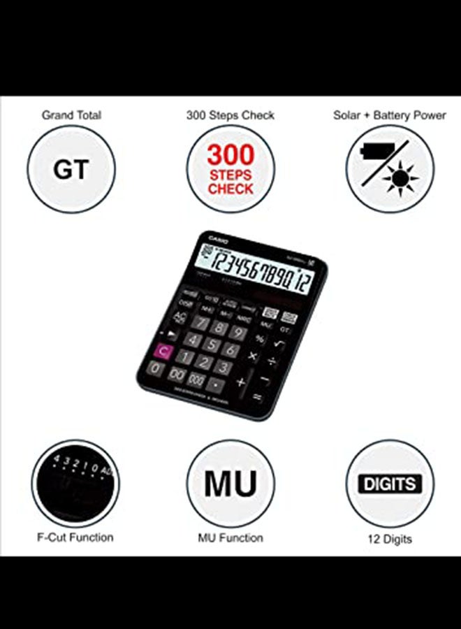 CASIO Calculator Dj120D Plus Black/Grey - Image 3