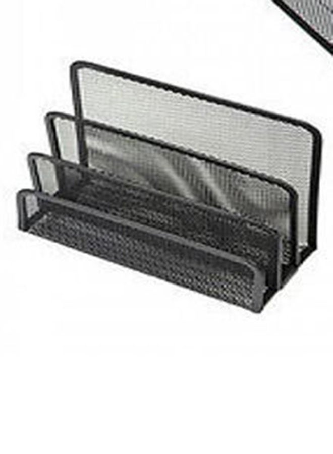 Generic 5-Piece Metal Mesh Desk Organizer Set Black  - Image 4