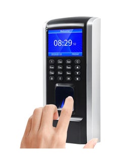 Finger Print Access Control Attendance Biometric Time Clock Black