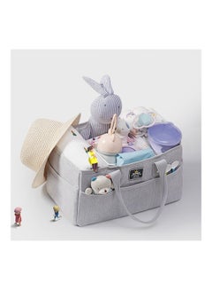 Sunveno Diaper Caddy With Changing Mats 100 Count- Grey  - Image 4