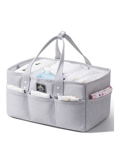 Sunveno Diaper Caddy With Changing Mats 100 Count- Grey  - Image 2
