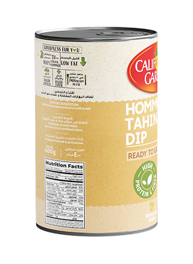 California Garden Ready To Eat Hommos Tahina Dip 400grams Pack of 4  - Image 2